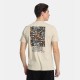 Ανδρικό T-shirt PACO&CO 2431061 BEIGE Oversized - Cotton