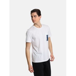 Ανδρικό T-shirt PACO&CO 2431042 WHITE Κανονική γραμμή- Cotton