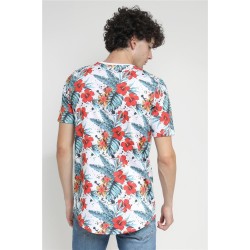 PACO&CO 13543 White T-Shirt-Floral 