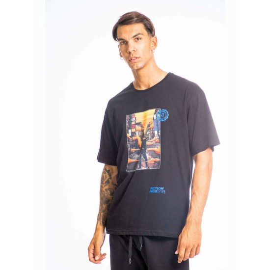 PACO&CO 13563 BLACK T-SHIRT OVERSIZED 