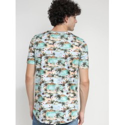 PACO&CO 13543 KHAKI T-Shirt-Floral 