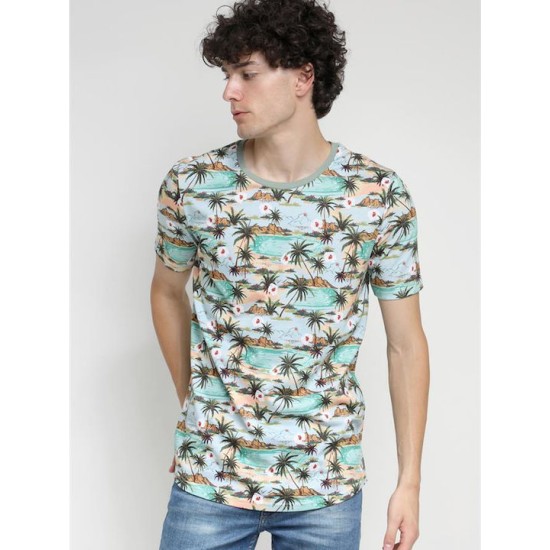 PACO&CO 13543 KHAKI T-Shirt-Floral 