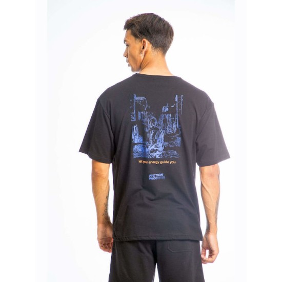 PACO&CO 13563 BLACK T-SHIRT OVERSIZED 