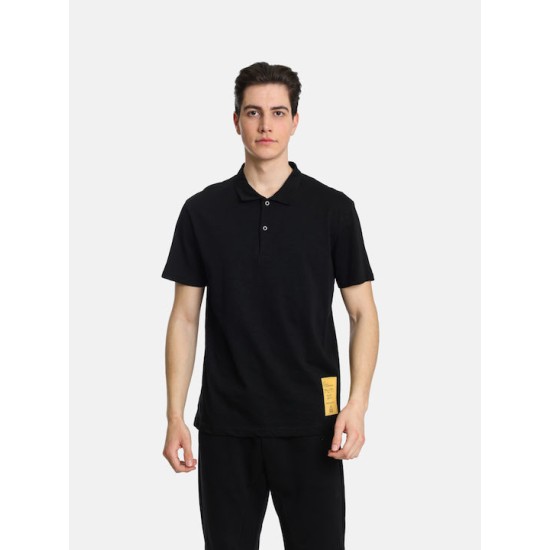 Ανδρική Μπλούζα POLO PACO&CO 2431093 BLACK - Κανονική γραμμή