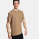 Ανδρικό T-shirt πικέ PACO&CO 2431095 CAMEL-Κανονική γραμμή