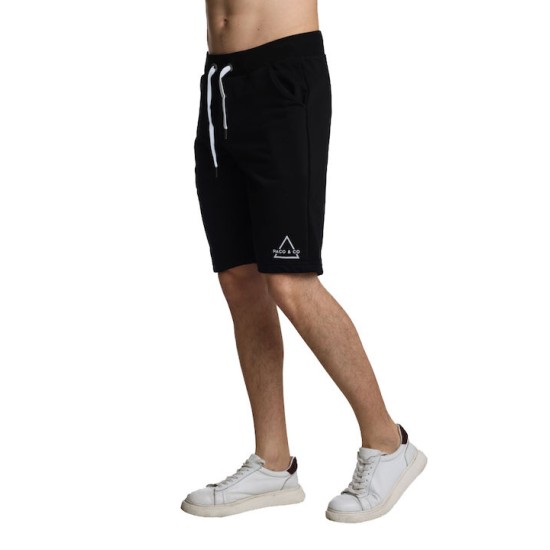 Ανδρική βαμβακερή βερμούδα PACO&CO 2431860 BLACK