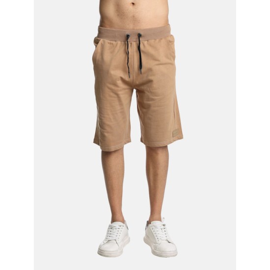 Ανδρική βερμούδα βαμβακερή PACO&CO 2431406 CAMEL