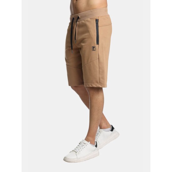 Ανδρική βερμούδα με φερμουα΄ρ PACO&CO 2431414 CAMEL