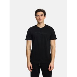 Ανδρικό T-shirt PACO&CO 2431032 BLACK-Κανονική γραμμή
