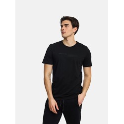 Ανδρικό T-shirt PACO&CO 2431032 BLACK-Κανονική γραμμή
