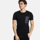 Ανδρικό T-shirt PACO&CO 2431007 BLACK Slim Fit - Cotton