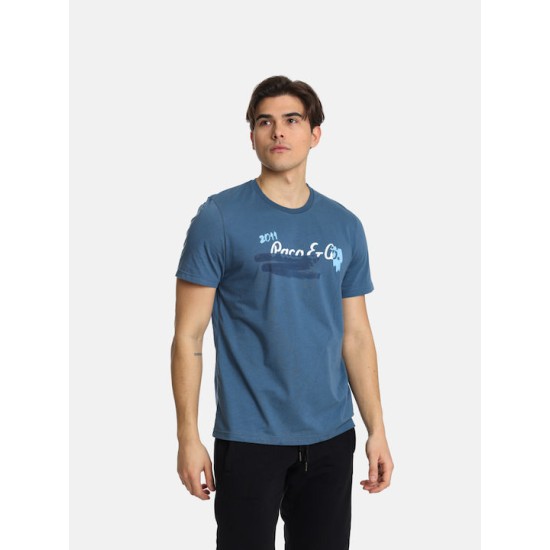 Ανδρικό T-shirt με Λογότυπο PACO&CO 2431038 RAF-Κανονική γραμμή