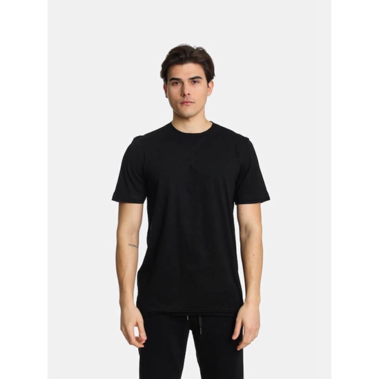 Ανδρικό T-shirt PACO&CO 2431016 BLACK - Κανονική γραμμή