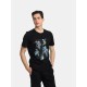 Ανδρικό T-shirt PACO&CO 2431047 BLACK Κανονική γραμμή- Cotton