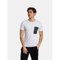 Ανδρικό T-shirt PACO&CO 2431007 WHITE Slim Fit - Cotton