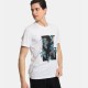 Ανδρικό T-shirt PACO&CO 2431047 WHITE Κανονική γραμμή- Cotton