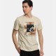 Ανδρικό T-shirt PACO&CO 2431046 BEIGE Κανονική γραμμή 