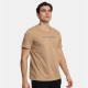 Ανδρικό T-shirt με Λογότυπο PACO&CO 2431031 CAMEL-Κανονική γραμμή