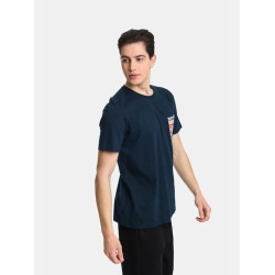 Ανδρικό T-shirt PACO&CO 2431025 BEIGE Κανονική γραμμή - Cotton 