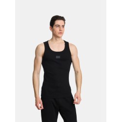 Ανδρικό Αμάνικο T-shirt PACO&CO 2431067 BLACK "Rip" Cotton