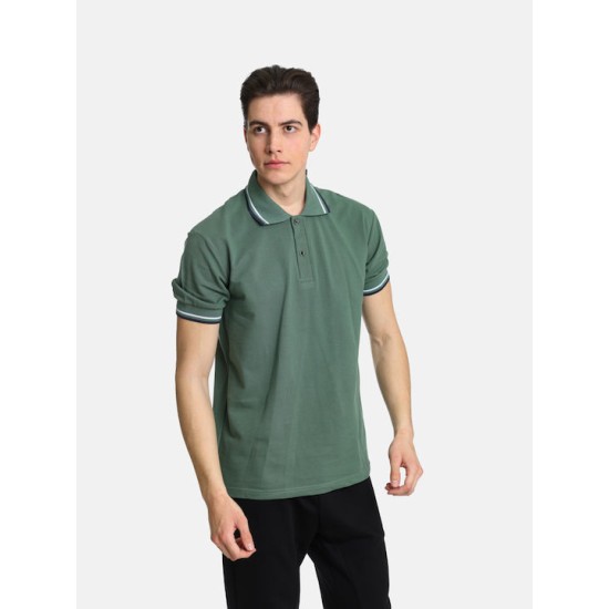 Ανδρική Μπλούζα Polo PACO&CO 2431090 MINT - Slim Fit