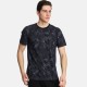 Ανδρικό T-shirt με allover τύπωμα PACO&CO 2431063 BLACK