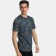 Ανδρικό T-shirt με allover τύπωμα PACO&CO 2431063 KHAKI