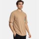 Ανδρικό Oversized T-shirt PACO&CO 2431076 CAMEL-Cotton