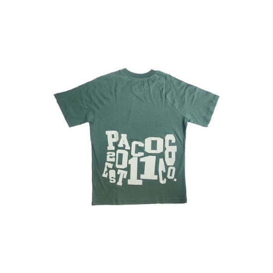 Ανδρικό oversized T-shirt PACO&CO 2431058 GREEN