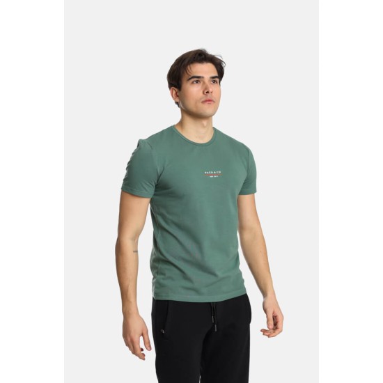 Ανδρικό T-shirt PACO&CO 2431002 MINT Slim Fit