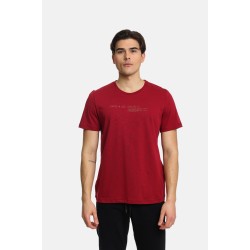 Ανδρικό T-shirt PACO&CO 2431032 BORDEAUX-Κανονική γραμμή