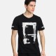 Ανδρικό T-shirt PACO&CO 2431044 BLACK Κανονική γραμμή- Cotton
