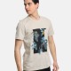 Ανδρικό T-shirt PACO&CO 2431047 BEIGE Κανονική γραμμή- Cotton