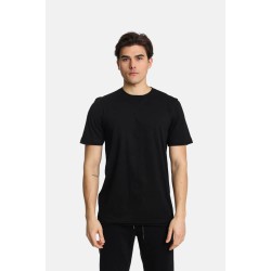 Ανδρικό T-shirt PACO&CO 2431056 BLACK Κανονική γραμμή 