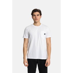 Ανδρικό T-shirt PACO&CO 2431059 WHITE Κανονική γραμμή- Cotton
