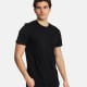 Ανδρικό T-shirt PACO&CO 2431059 BLACK Κανονική γραμμή- Cotton