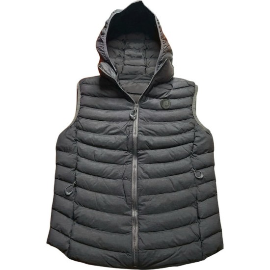 PACO&CO 219404 GREY Ανδρικό αμάνικο μπουφάν