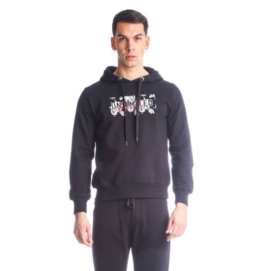PACO&CO 2288874 BLACK Φούτερ με κουκούλα