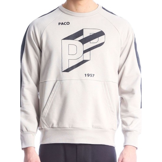 PACO&CO 2288850 BEIGE Ανδρικό φούτερ με σχέδιο