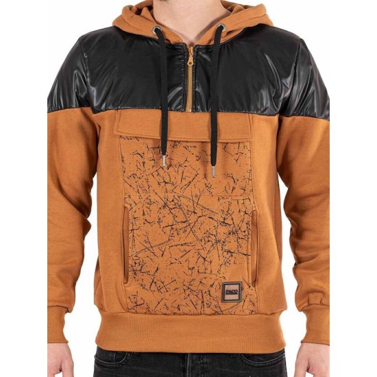 PACO&CO 2288882 CAMEL Ανδρικό φούτερ με κουκούλα 