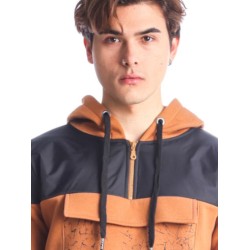 PACO&CO 2288882 CAMEL Ανδρικό φούτερ με κουκούλα 