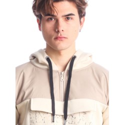 PACO&CO 2288882 BEIGE Ανδρικό φούτερ με κουκούλα 