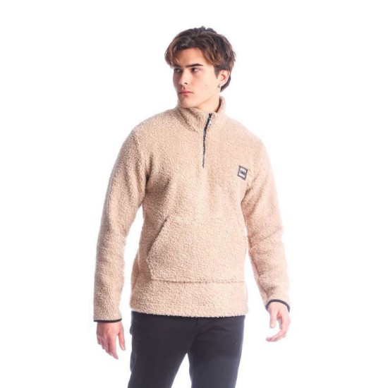 PACO&CO 2288897 BEIGE Ανδρικό φούτερ-μπουφάν