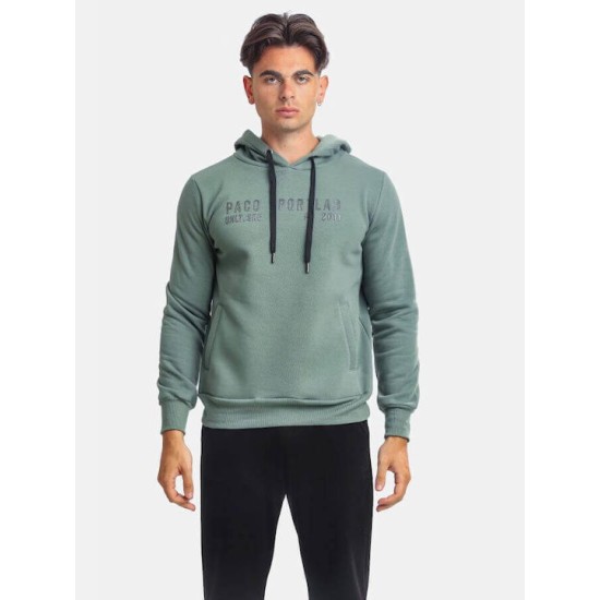 PACO&CO 2381074 GREEN Ανδρικό φούτερ με κουκούλα