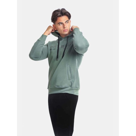 PACO&CO 2381074 GREEN Ανδρικό φούτερ με κουκούλα