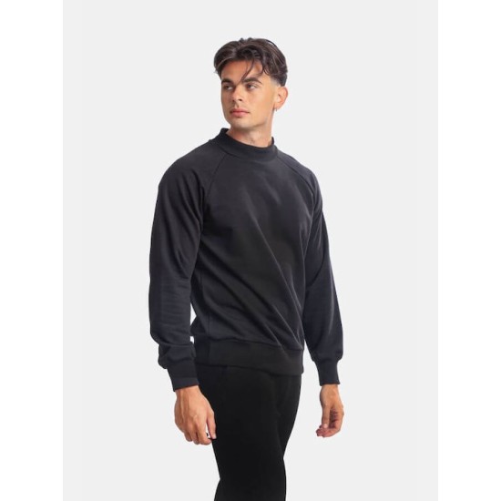 PACO&CO 2381044 BLACK Φούτερ Μπλούζα με Λουπέτο