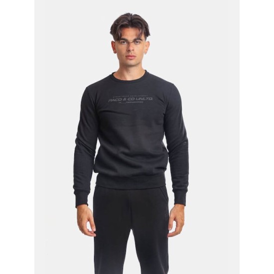 PACO&CO 2381050 BLACK Φούτερ Λαιμόκοψη