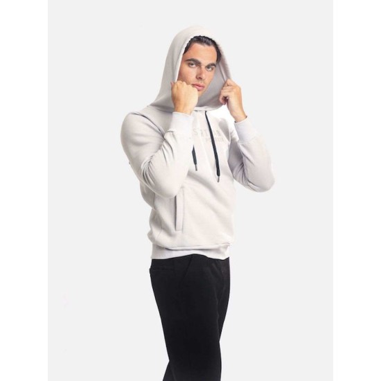 PACO&CO 2381074 GREY Ανδρικό φούτερ με κουκούλα