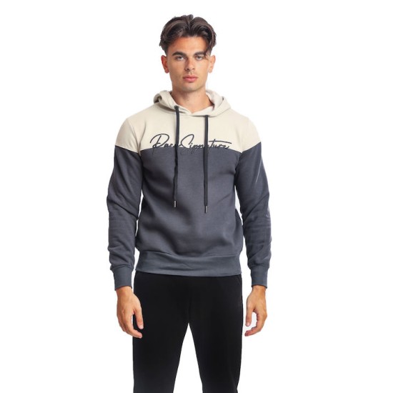 Ανδρικό φούτερ με κουκούλα GREY PACO&CO 2381077