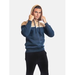 Ανδρικό φούτερ με κουκούλα NAVY PACO&CO 2381077